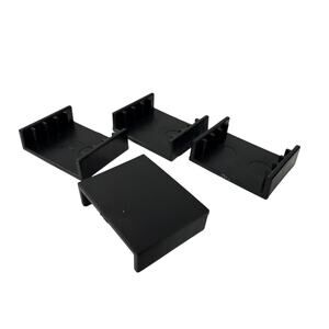Greenmade Black Plastic Shelf Connector Clips Set of 4